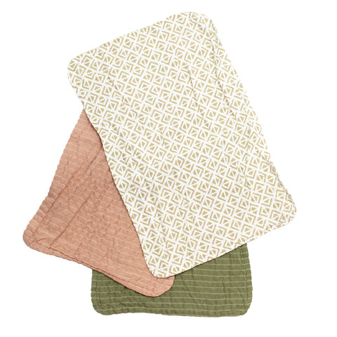 Crinkle Burp Cloth A422 rose
