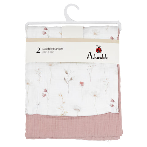 Wildflower Swaddle Blanket Set of Two A552