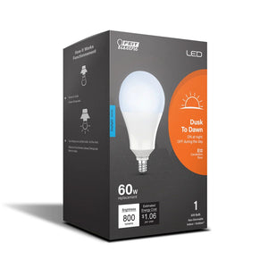 60W Daylight Dusk to Dawn Outdoor LED Light Bulb A800C950CADDLED