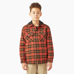 Boys' Flannel Shirt Jacket A85WV Front