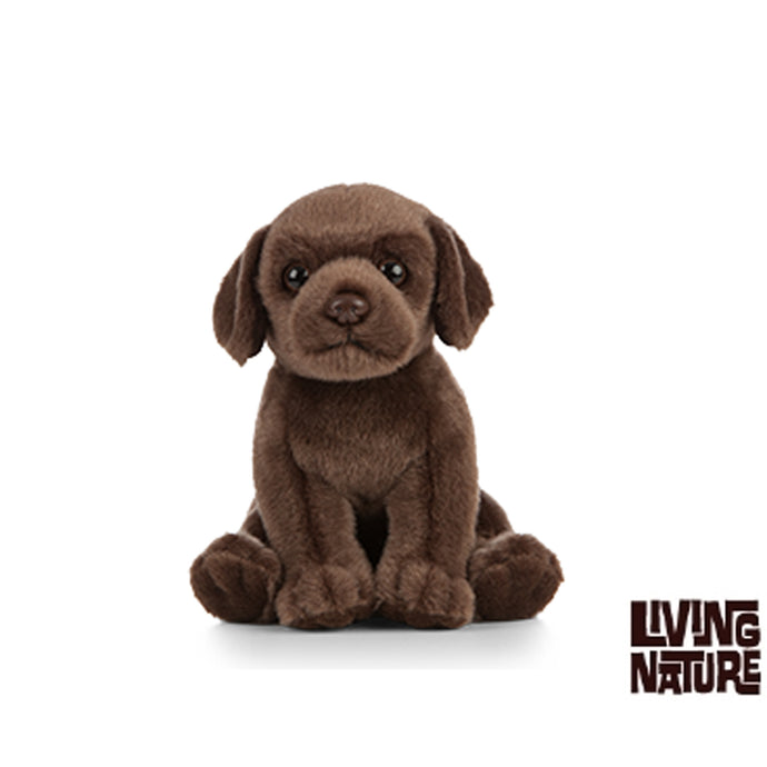 Living Nature Chocolate Labrador Puppy Plush Toy AN432