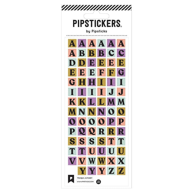 Tranquil Alphabet Pipstickers