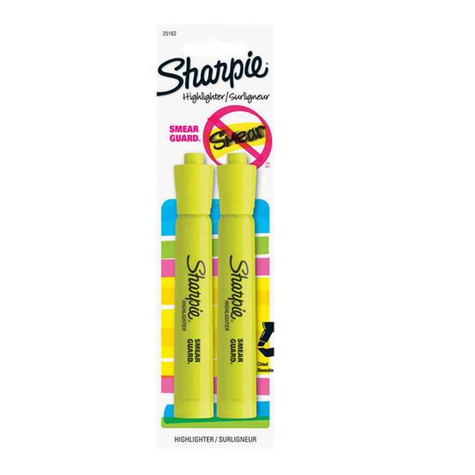 Accent Neon Color Yellow Chisel Tip Highlighter 2 pk 25162PP