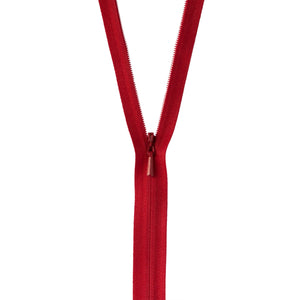 Apple Red YKK Unique Zipper.