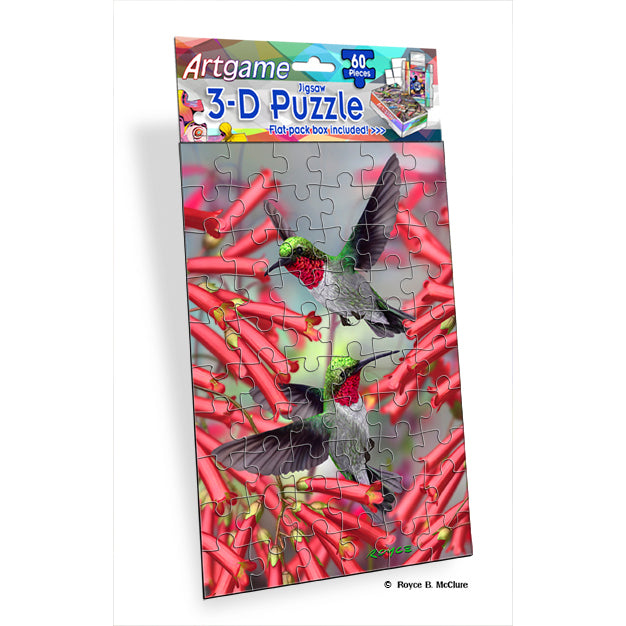 Hummingbird 3D Artgame 60 Piece Puzzle MINI/BIRD