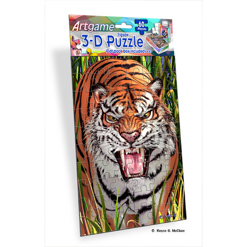 Tiger 3D Artgame 60 Piece Puzzle MINI/TIGER