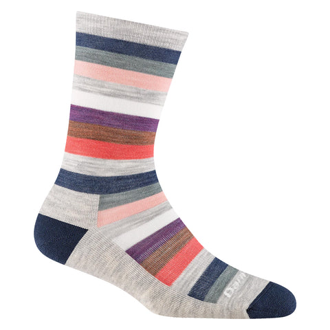 Ash Women's Mystic Stripe Crew Lightweight Lifestyle Sock 1644