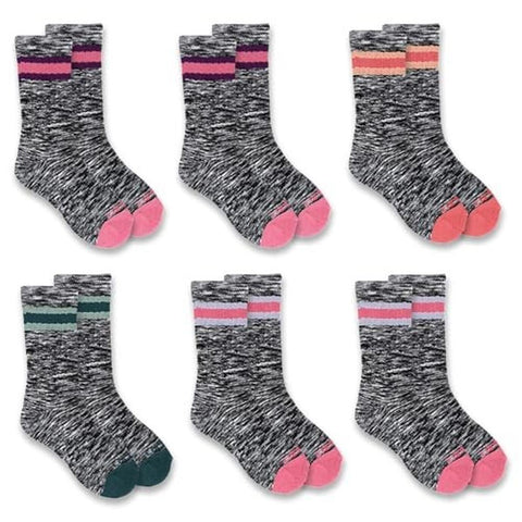 Children's Midweight Camp Crew Sock 6 Pack SC0146J