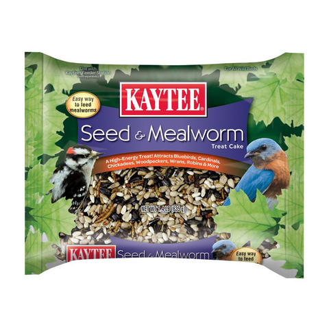Assorted Species Seed & Mealworm Treat Cake 100528690