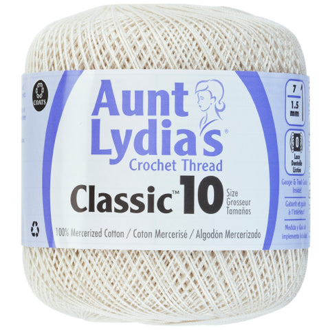 Antique White Crochet thread.