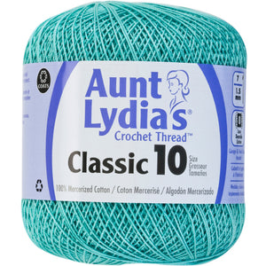Aqua Aunt Lydia's crochet thread