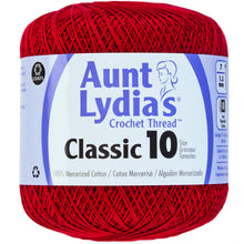 Cardinal red Aunt Lydia's crocheting thread.