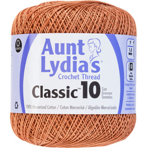 Copper Mist Aunt Lydia's crochet thread.
