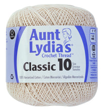 Cream crochet thread.