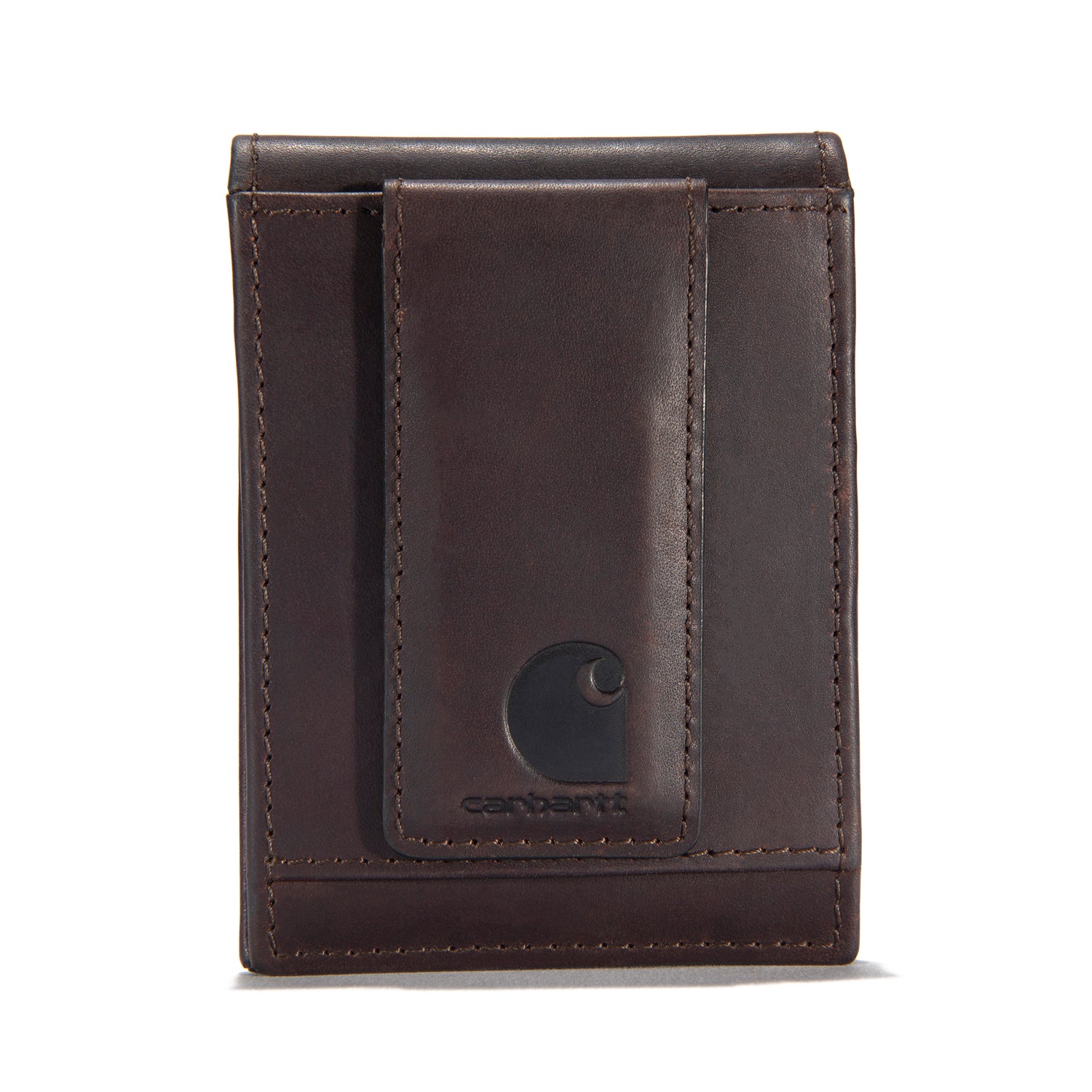 Snap Button Men''s Wallet Tri-Fold Tan PU Leather
