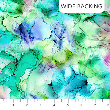 Concerto Collection Watercolor Splash Wide Back Cotton Fabric B27836-10