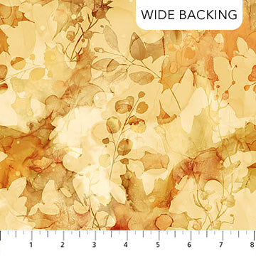 Autumn Breeze Collection Falling Leaves Wide Backing Cotton Fabric B28058-52