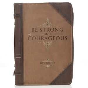 Be Strong and Courageous Bible Cover BB592