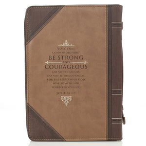 Be Strong and Courageous Bible Cover BB592