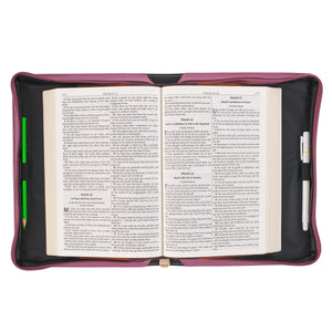 Bible and Pens Inside Bible Cover