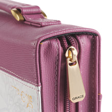 Close Up of Zipper Pull with Engraved Word "Grace"