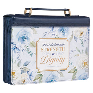 Strength & Dignity Bible Cover on an Angle