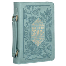 Saved by Grace Bible Cover on an Angle