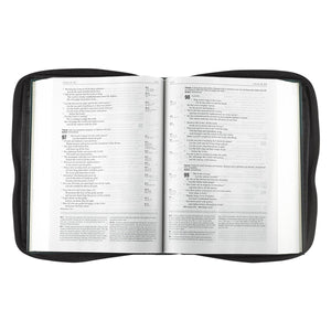 Bible Laying Open Inside Bible Cover