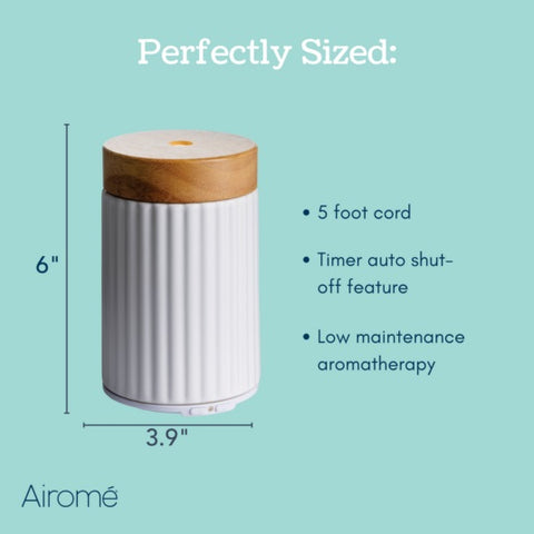 Features: 5 foot cord, timer auto shut-off feature, low maintenance aromatherapy