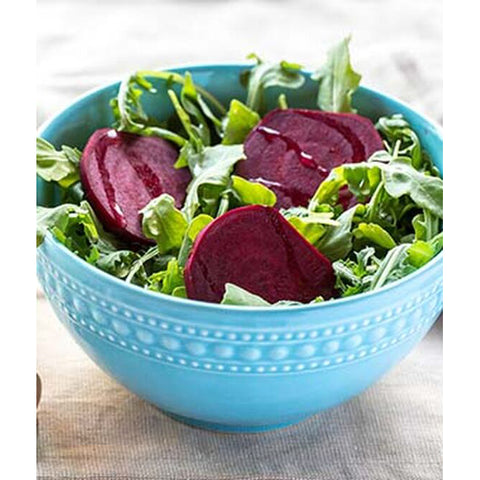 Red beets in salad