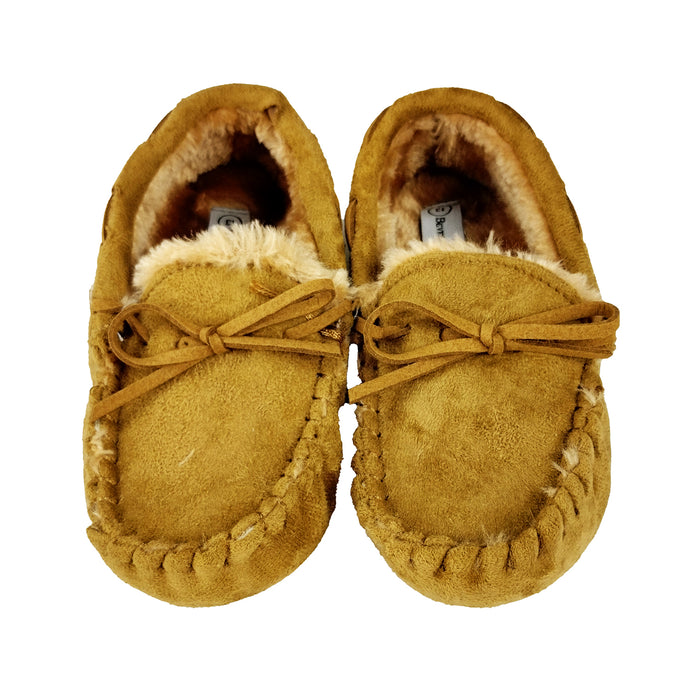 Girls' Beverly Hills Moccasin Slippers BH89326-TAN