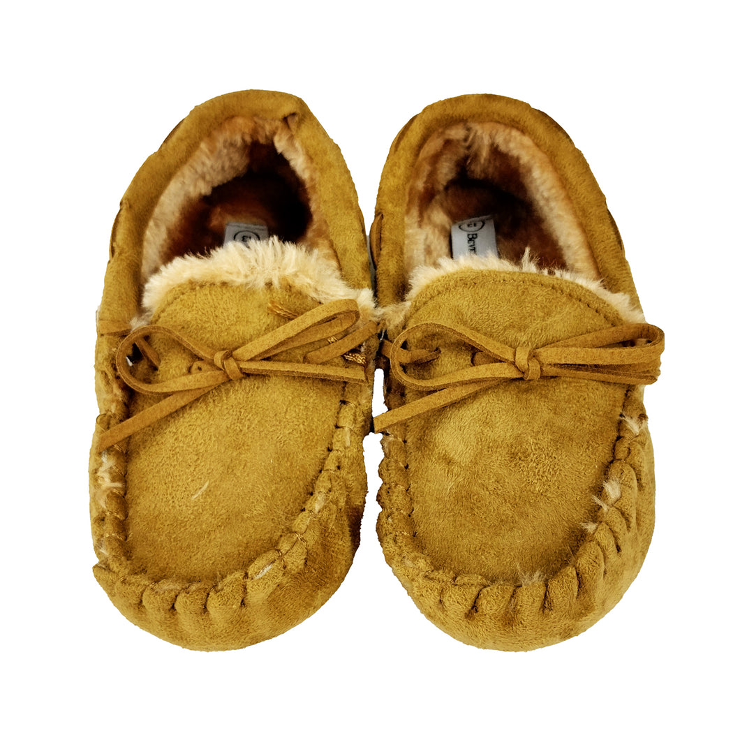 Girls' Beverly Hills Moccasin Slippers BH89326-TAN