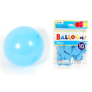 Solid Color Pastel Blue Balloons BL07