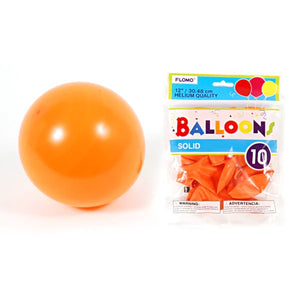 Solid Color Orange Balloons BL14