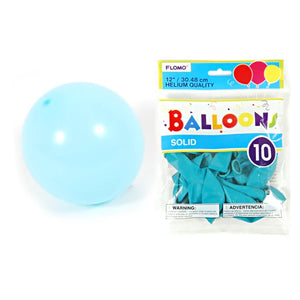 Solid Color Turquoise Balloons BL22