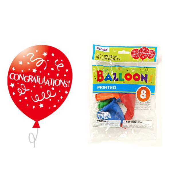 Printed Balloons Congratulations BL841