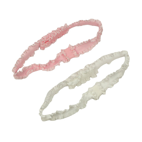 Wee Ones Infant Ruffled Headband 2-Pack BLPF