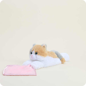 Calico Cat Warmies Security Blankie BP-CAT-5 side view