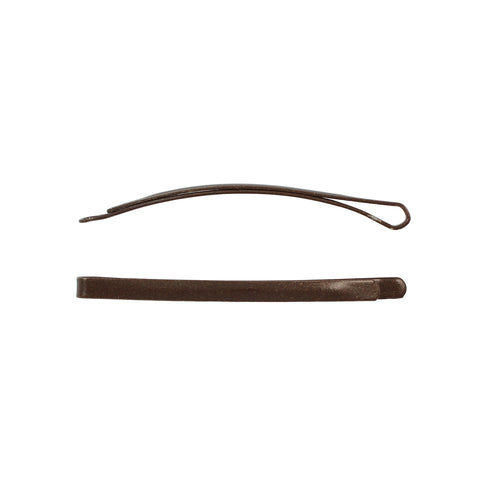 Brown 1.5-inch Flat Wide Bobby Pins