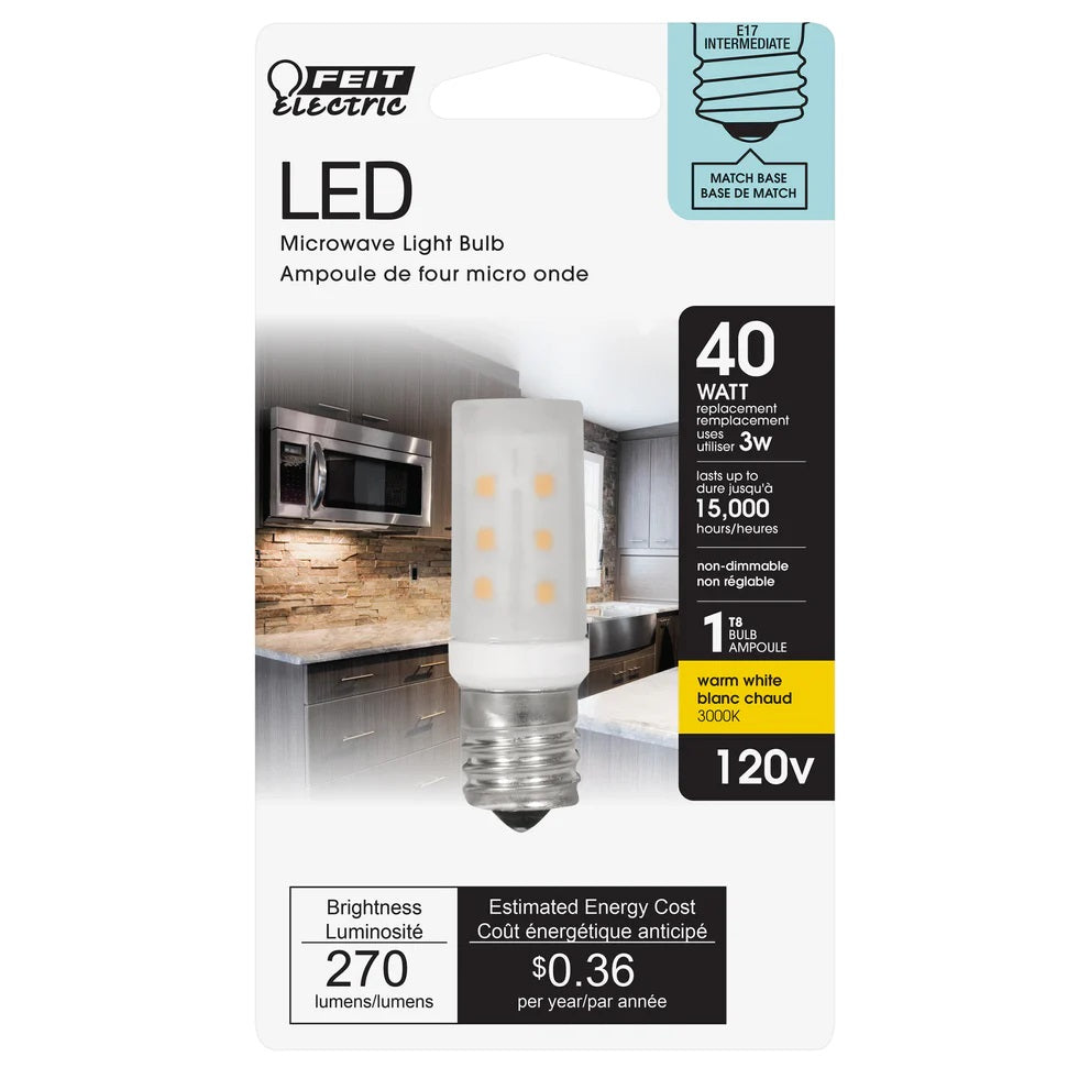 Feit 40W E17 LED Microwave Light Bulb BP40T8N/SU/LED – Good's Store Online