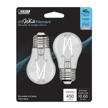 Daylight 2-Pack 40W White Filament LED Light Bulbs BPA15409