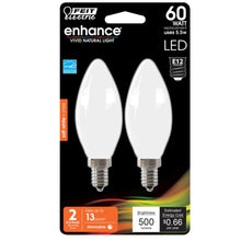 Soft White 2-Pack 60W Torpedo Tip Frost Enhance LED Light Bulbs BPCTF609