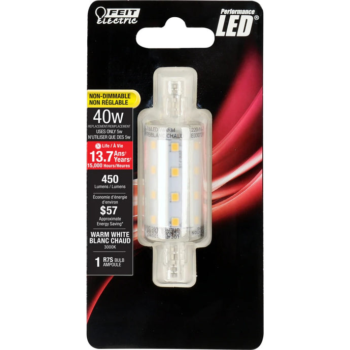 40W Warm White R7S Performance LED Light Bulb BPJ78/LED