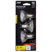 Bright White 3-Pack 50W MR16 GU10 Enhance Mini Reflector LED Light Bulbs BPMR16G1059