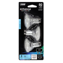 Daylight 3-Pack 50W MR16 GU10 Enhance Mini Reflector LED Light Bulbs BPMR16G1059