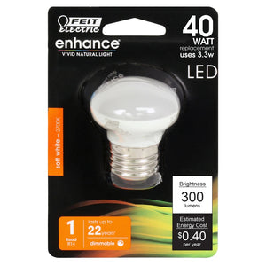 40W Soft White Enhance R14 LED Light Bulb BPR14DM/LED