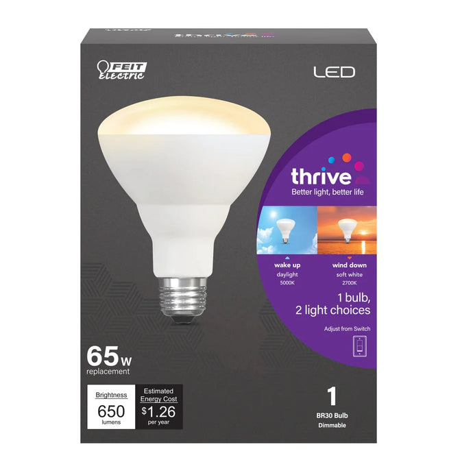 65W BR30 LED Day & Night Circadian Rhythm Light Bulb BR30/HLTH/LEDI