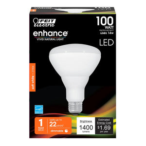 Soft White 100W Enhance BR30 LED Light Bulb BR30DM14009