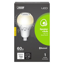 60W Bright White A19 LED Light Bulb with Speaker BTOM60830LEDI