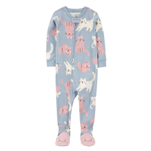 Baby 1-Piece Cat 100% Cotton Footie Pajamas 1R935810